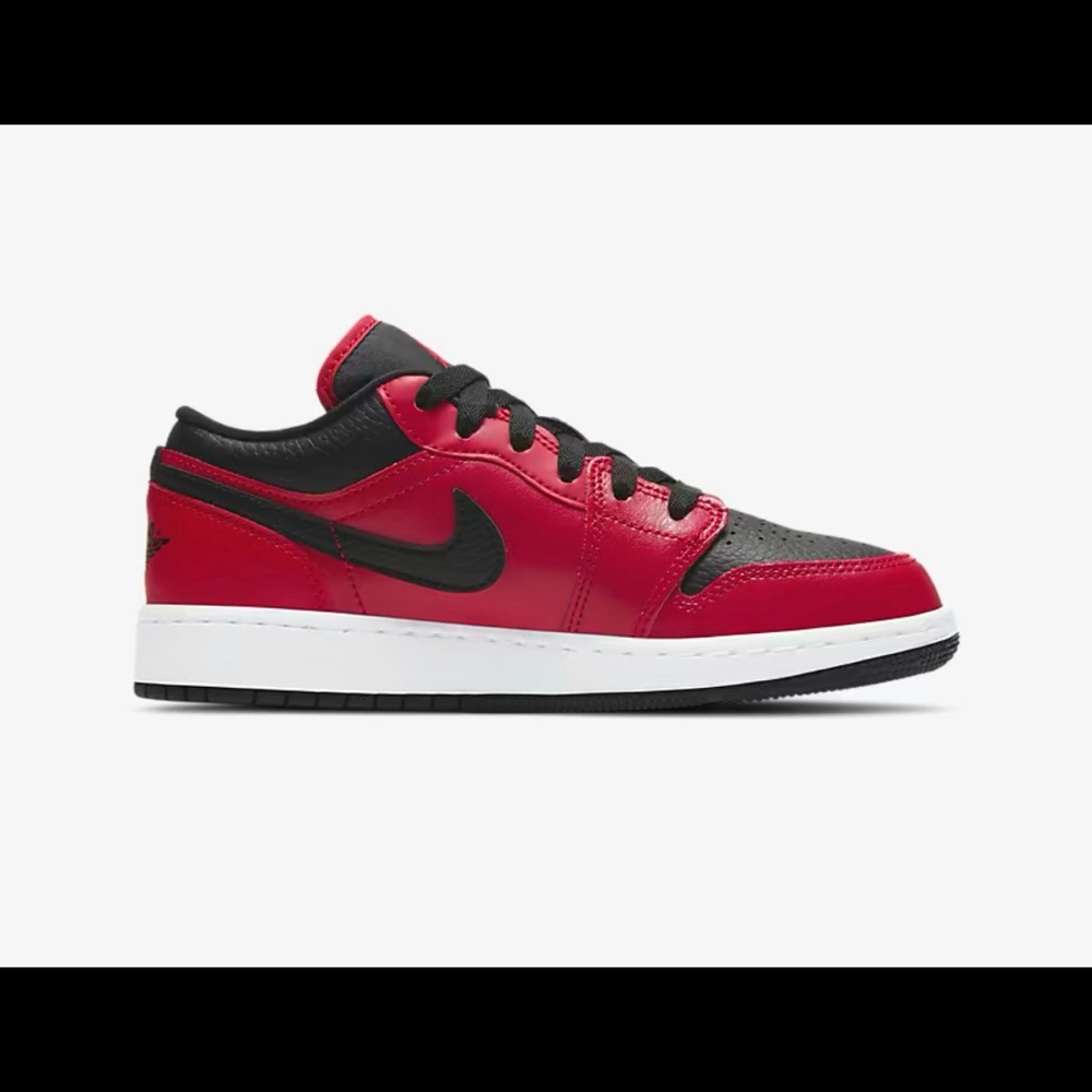 AIR JORDAN 1 LOW GYM RED / BLACK - Picture 5 of 14